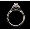 Image 3 : 14KT White Gold 1.00ctw Diamond Ring