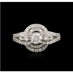 14KT White Gold 1.16ctw Diamond Ring