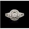 Image 1 : 14KT White Gold 1.16ctw Diamond Ring