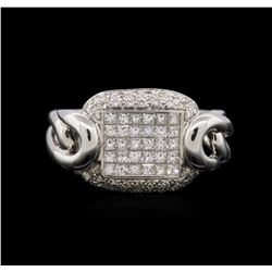 14KT White Gold 0.93ctw Diamond Ring