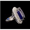 Image 3 : 14KT White Gold GIA Certified 43.23ct Tanzanite and Diamond Ring