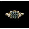 Image 1 : 14KT Yellow Gold 0.49ctw Alexandrite and Diamond Ring