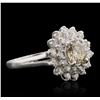 Image 2 : 14KT White Gold GIA Certified 1.79ctw Diamond Ring