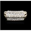 Image 1 : 14KT Two-Tone Gold 0.50ctw Diamond Ring