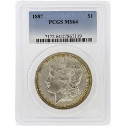 1887 PCGS MS64 Morgan Silver Dollar