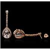 Image 2 : 14KT Rose Gold 10.66ctw Morganite and Diamond Earrings