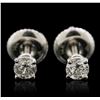 Image 1 : 14KT White Gold 0.36ctw Diamond Stud Earrings