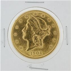 1904 $20 Liberty Head Double Eagle Coin