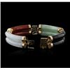 Image 3 : 14KT Rose Gold Multicolor Gemstone Bracelet