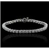 14KT White Gold 4.40ctw Diamond Tennis  Bracelet