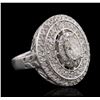 Image 2 : 14KT White Gold 1.72ctw Diamond Ring