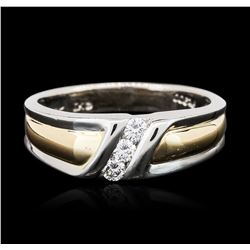 18KT Two-Tone Gold 0.30ctw Diamond Ring