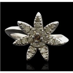 14KT White Gold .42ct Diamond Starfish Ring