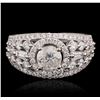 Image 1 : 18KT White Gold 2.23ctw Diamond Ring