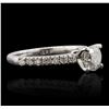 Image 2 : 14KT White Gold 1.10ctw Diamond Ring