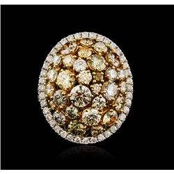 14KT Two-Tone Gold 3.34ctw Diamond Ring