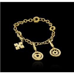 Bulgari 18KT Yellow Gold Charm Bracelet