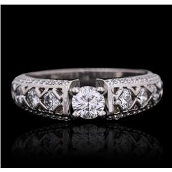 14KT White Gold 1.14ctw Diamond Ring