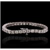 Image 2 : 14KT White Gold 11.53ctw Diamond Tennis Bracelet