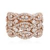 Image 1 : 14KT Rose Gold 1.22ctw Diamond Ring