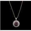 Image 1 : SILVER 126.02ct Star Ruby and White Sapphire Pendant With Chain