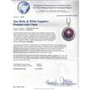 Image 3 : SILVER 126.02ct Star Ruby and White Sapphire Pendant With Chain