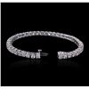 Image 6 : 14KT White Gold 9.29ctw Diamond Tennis Bracelet