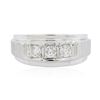 Image 1 : 14KT White Gold 0.47ctw Diamond Ring