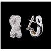 Image 2 : 1.34ctw Diamond Earrings - 14KT White Gold