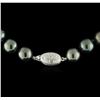 Image 2 : Tahitian Cultured Pearl Necklace with 14KT White Gold Diamond Clasp
