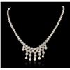 Image 2 : 14KT White Gold 9.75ctw Diamond Necklace