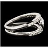 Image 3 : 14KT White Gold 0.78ctw Diamond Ring