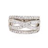 Image 1 : 14KT White Gold 0.76ctw Diamond Ring