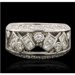 14KT White Gold 1.05ctw Diamond Ring