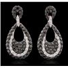 Image 1 : 14KT White Gold 0.25ctw Diamond Earrings