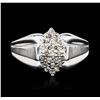 Image 1 : 10KT White Gold 0.25ctw Diamond Ring