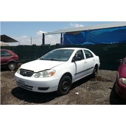 03 Toyota Corolla 4dr Sedan - T - INC