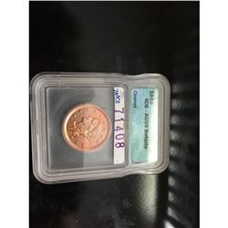 1852 Braided Hair Large Cent AU-55 Cleaned