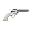 Image 1 : !NEW!   1873 Single Action Revolver .357 MAG 4.75" Barrel Nickel/White PVC  SKU: SAT73-125