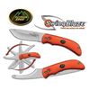 Image 1 : _NEW!_ Swingblaze, Orange Kraton Handle, 2 Blades in One w/Sheath 743404200842