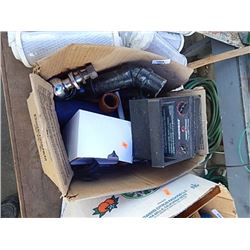 BOX OF MISC - HITCH BALLS ETC