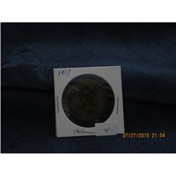 1917 BRITISH KING GEORGE LARGE PENNY (L134-4)