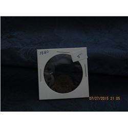 1920 CANADIAN KING GEORGE PENNY (L134-5)