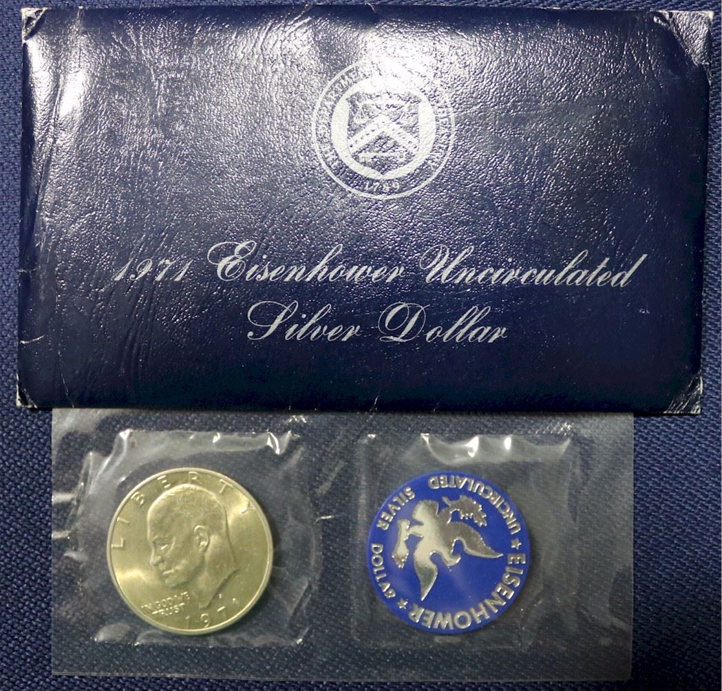 1971 USA Eisenhower Uncirculated Silver Dollar