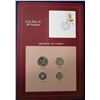 Image 1 : coins of all nations volume #2, 4-coin set-Republic of Cyprus issued by the Franklin mint.