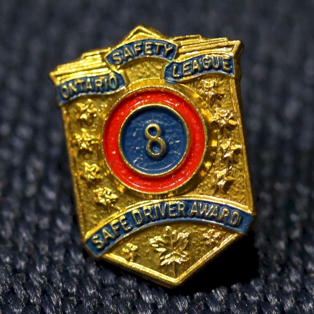 Safe Driver Pin Ontario Safety League