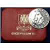 Image 1 : 1971 Gibraltar proof 25 New Pence Crown in red Royal Mint case.