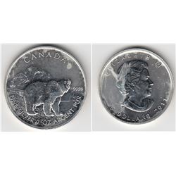 2011 Canada 1oz Grizzly .9999 Fine $5 Silver Maple Leaf. This was the 2nd coin released by the Royal