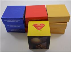 Group Lot of 10x Various Empty Superman Coin Cases issued by the RCM.