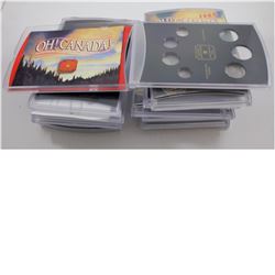 Group Lot of 12x Empty RCM Oh Canada! Hard Plastic Sets.